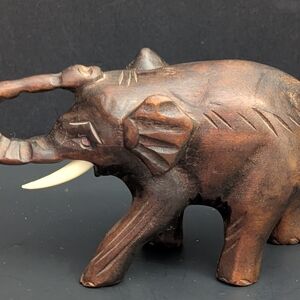 Handcrafted Brown Elephant Sculpture